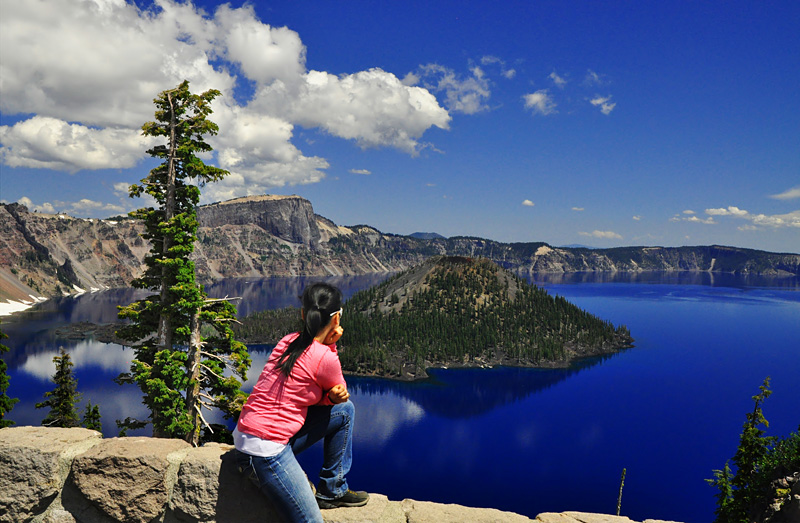 OR, Crater Lake in the Summer