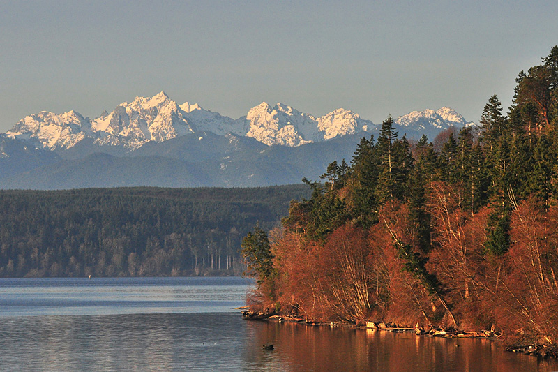 Hood Canal and Olympic Mountains