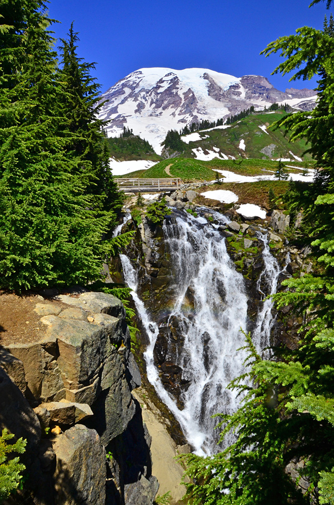 Mt Rainier waterfalls